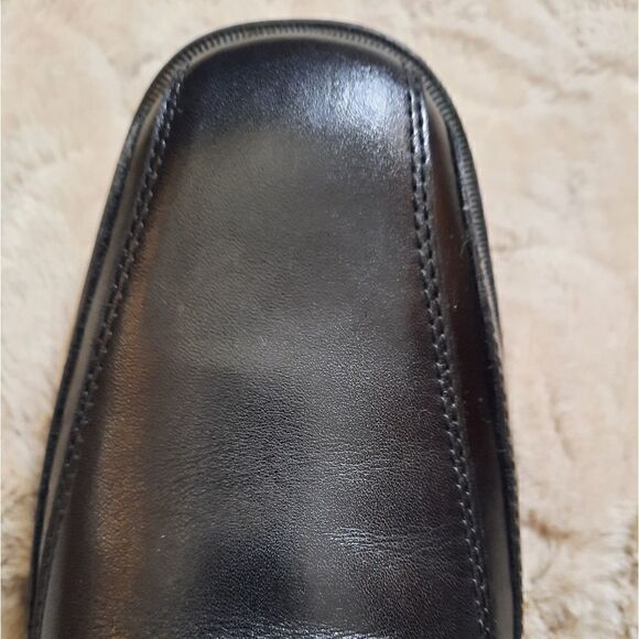 Kenneth Cole Black Leather Slip- Ons - Picture 5 of 12